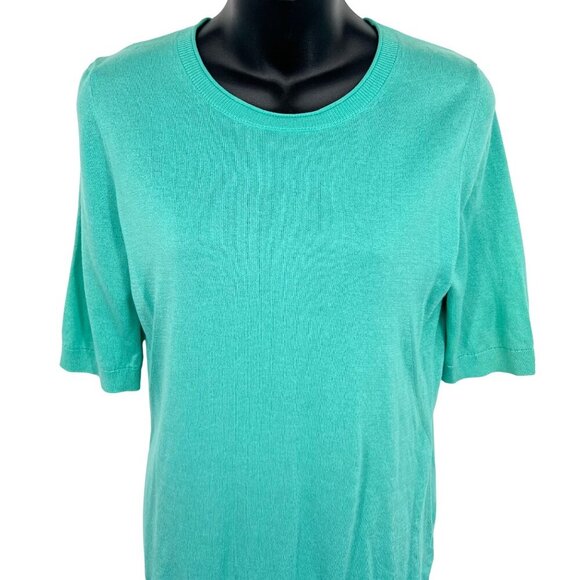 Banana Republic Silk Cashmere Womens Short Sleeve Top  Small 3/4 Sleeve New - Picture 2 of 9